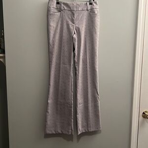7th Avenue Women's Gray Mid-Rise Micro Dot Bootcut Pants